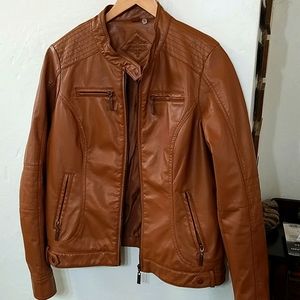 Joujou faux leather women's jacket.